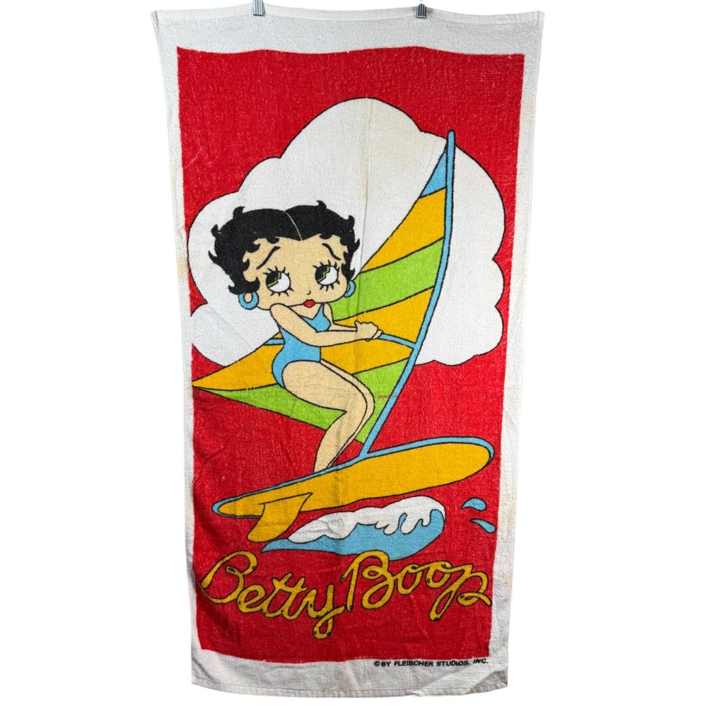 Jay Franco Betty Boop Windsurfing Beach Towel Vintage Cotton Fleischer Studio